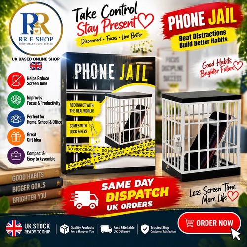 Phone jail lock - box, key