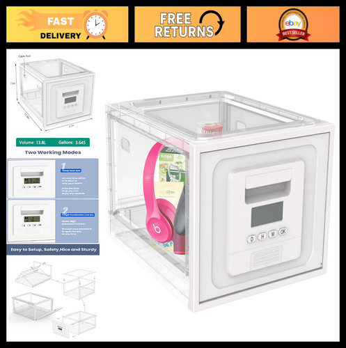 Time lock box for - box, food